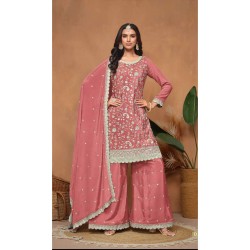 DESIGNER OCCASION WEAR LONG PALAZZO SALWAR KAMEEZ