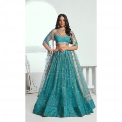 Designer Lehenga With Thread Work & Sequence work With Embroidery