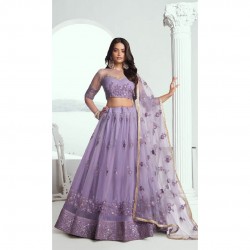 Designer Lehenga With Thread Work & Sequence work With Embroidery